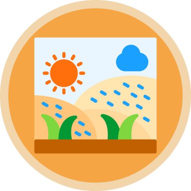 Güneş Simgesi Vektör illüstrasyonu