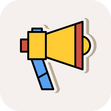 vektör sözcüsü Simgesi illüstrasyonu 