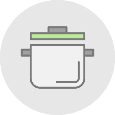 pişirme tencere vektör çizim