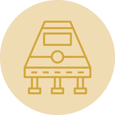 uzay gemisi kapsülü ikon vektör çizimi