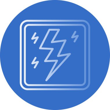 Moda stili izole edilmiş arkaplanda yıldırım simgesi