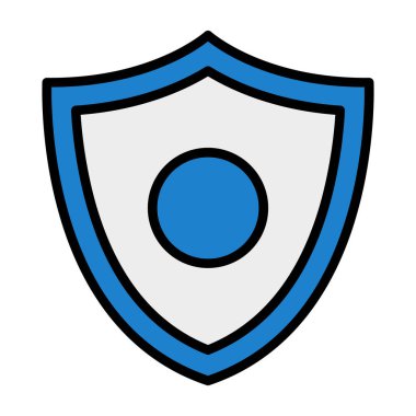 kalkan simgesi, vektör illüstrasyonu basit tasarım