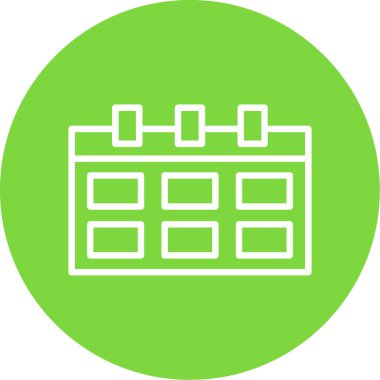 Takvim simgesi, vektör çizimi