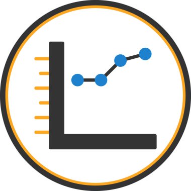 iş grafiği simgesi, vektör illüstrasyonu basit tasarım
