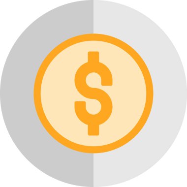 işletme finans para simgesi düz stil