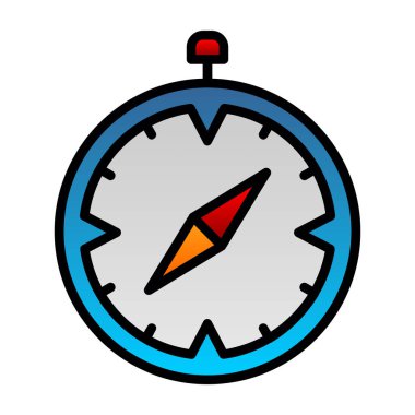 Safari tarayıcısı. Web simgesi basit illüstrasyon