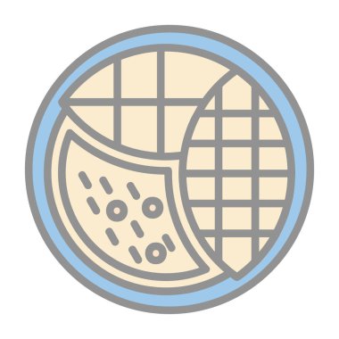 Mango yapışkan pirinç simgesi tasarımı, vektör illüstrasyonu   