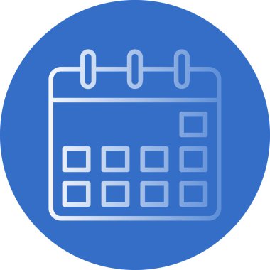 Takvim simgesi, vektör çizimi