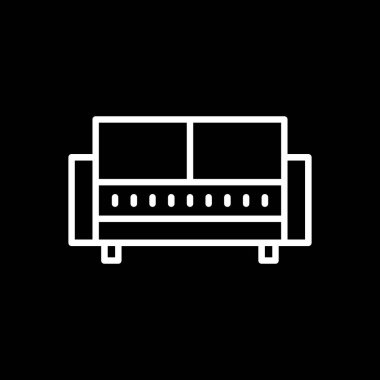 Modern b 'nin vektör illüstrasyonunda müziğin eksik simgesi