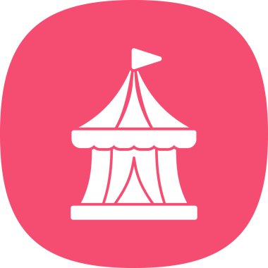 Sirk çizgisi vektör simgesi