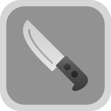 Bıçak düz simgesi, vektör illüstrasyonu 