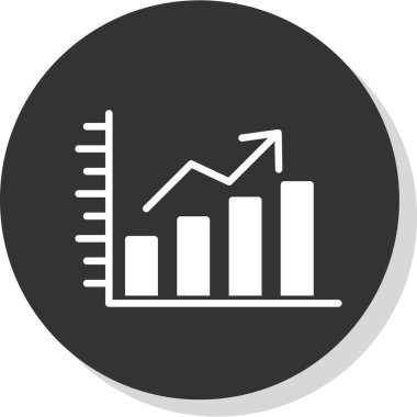 iş grafiği simgesi, vektör illüstrasyonu basit tasarım