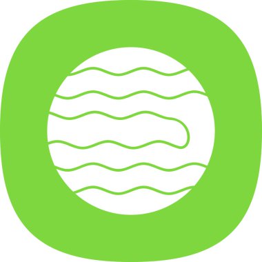 gezegen simgesi, vektör illüstrasyonu basit tasarım