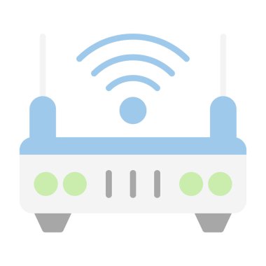 wifi internet yönlendirici vektör çizimi 