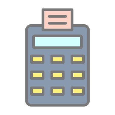 Hesap makinesi ofisi izole edilmiş simge