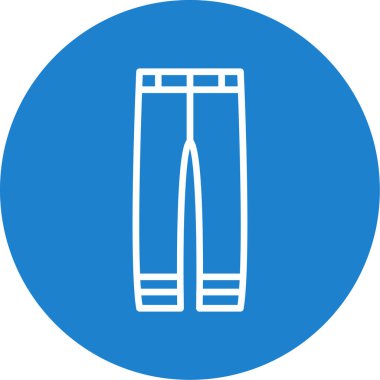 Pantolon. Web simgesi basit illüstrasyon