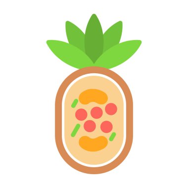 Vektör çizimi. Karpuz dilimli karpuz..