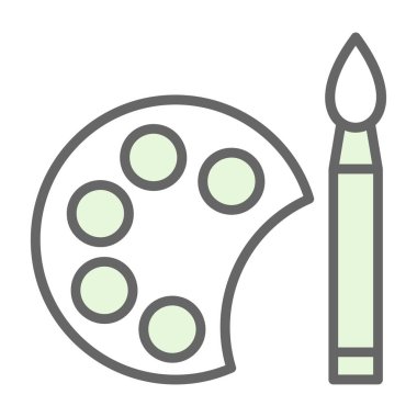 Renk paleti simgesi vektör illüstrasyon tasarımı 