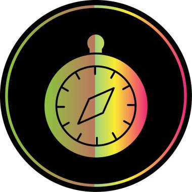 vector illustration of Compass modern icon            