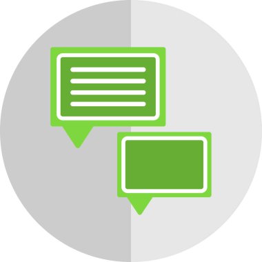 Konuşma baloncukları simgesi, vektör illüstrasyonu