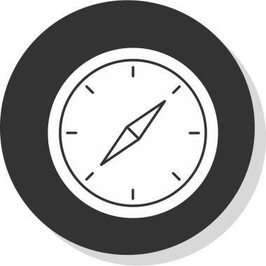 vector illustration of Compass modern icon            