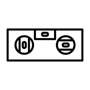 Çizgi film simgesinin vektör çizimi