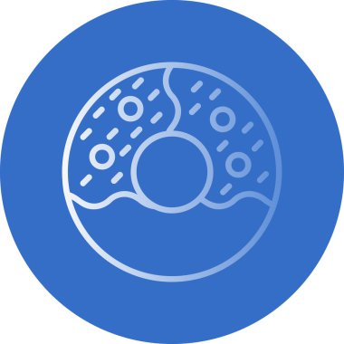 Çörek ikonu vektör illüstrasyonu