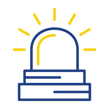 Beyaz arka plan üzerinde izole alarm simgesini 