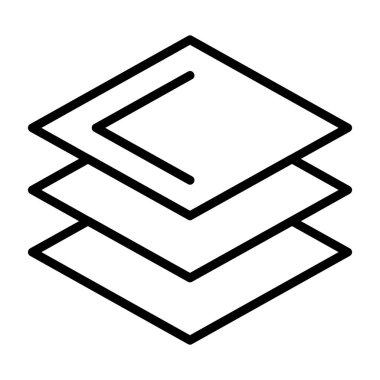 beyaz arkaplanda izole edilmiş kutu simgesi ve vektör illüstrasyonu