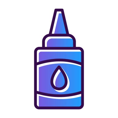 Yapıştırıcı web simgesi, basit vektör illüstrasyonu