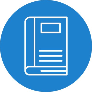 Kitap simgesinin vektör illüstrasyonu 