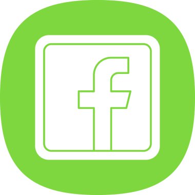 Facebook logosu, sosyal medya tasarım web simgesi