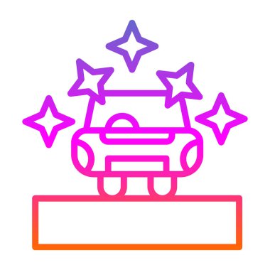 araba simgesi, vektör illüstrasyonu