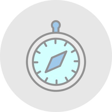 vector illustration of Compass modern icon            