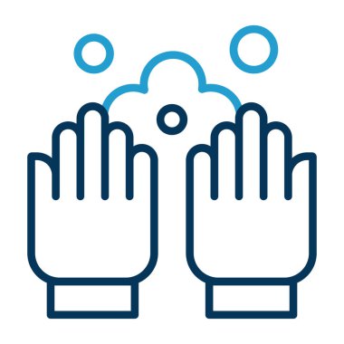 Bulut ve yağmur çizgisi biçim vektör tasarımına sahip el