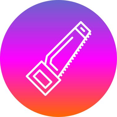 Modern El Testere simgesinin vektör çizimi              