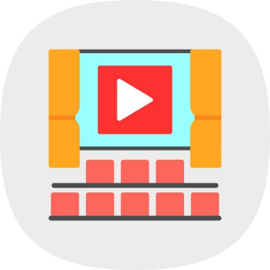 Video oynatımını kutsal kişilerin resmi, vektör çizim