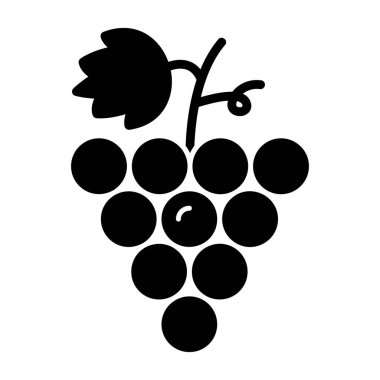 Üzüm. Web simgesi basit illüstrasyon