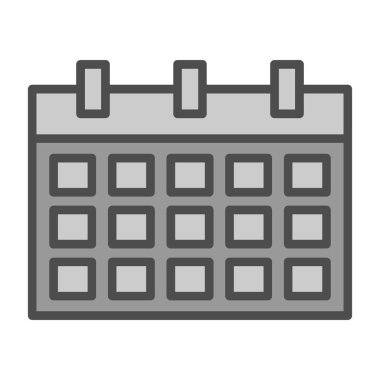 basit takvim simgesini, vektör çizim