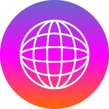 Küresel simge vektör illüstrasyonu