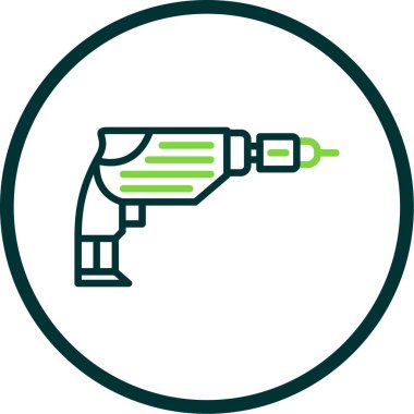 Sondaj makinesi ikon vektör çizimi