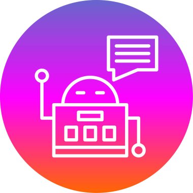 Chatbot simgesi vektör çizimi