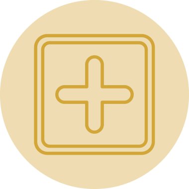 Artı işaret simgesi, vektör illüstrasyonu