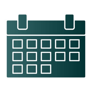 basit takvim simgesini, vektör çizim