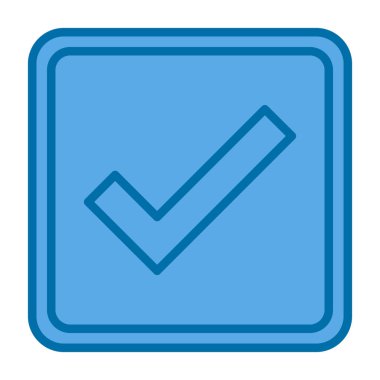 yaratıcı düz kontrol simgesi vektör illüstrasyonu