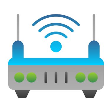 wifi internet yönlendirici vektör çizimi 