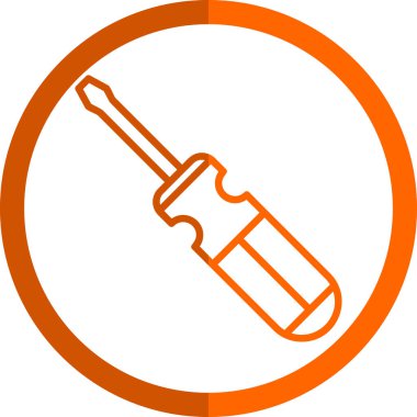 tornavida aracı simge vektör illüstrasyon tasarımı