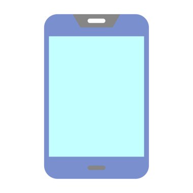 Akıllı telefon simgesinin vektör illüstrasyonu 