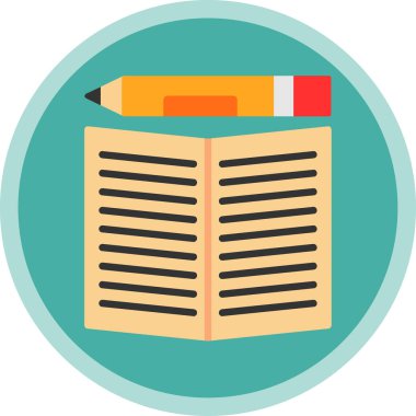 Kalem. Web simgesi basit illüstrasyon