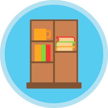 Kitap Davası ikon vektör illüstrasyonu